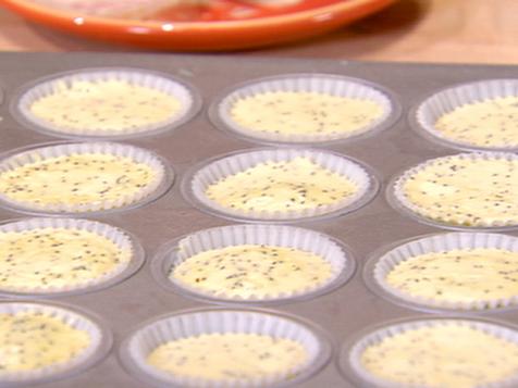 Mini Lemon Poppy Seed Sour Cream Semifreddo Cupcakes
