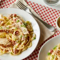 Guy Fieri's Cajun Chicken Alfredo.