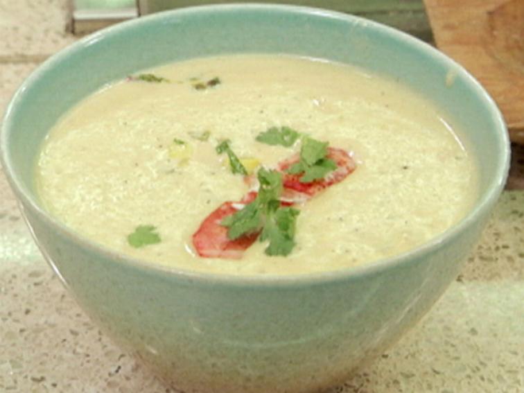 Lobster and Green Chile Chowder with Roasted CornGreen Chile Relish