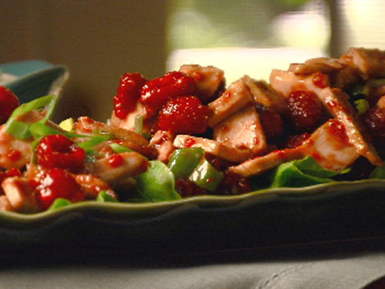 Raspberry-Chicken Salad Recipe | Robin Miller | Food Network