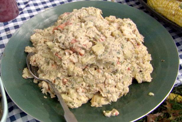 Lobster Claw and Potato Salad with Horseradish-Mustard Dressing image