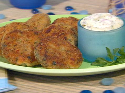Mini Fishcakes with Dijon Caper Mayonnaise
