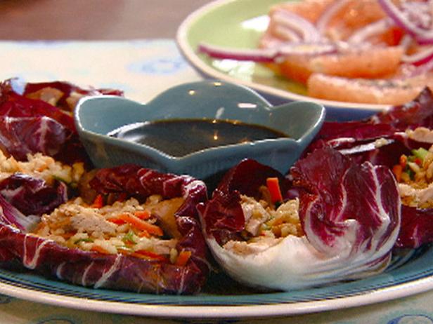 Radicchio Cups with Pork and Seasoned Rice