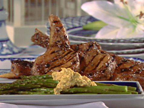 Roasted Asparagus with Cashew-Curry Mayonnaise