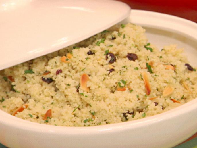 Couscous with Currants, Almonds, and Parsley Recipe Bobby Flay Food