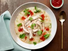 Food Network Kitchen’s Slow Cooker Chicken and Ginger Congee, as seen on Food Network.