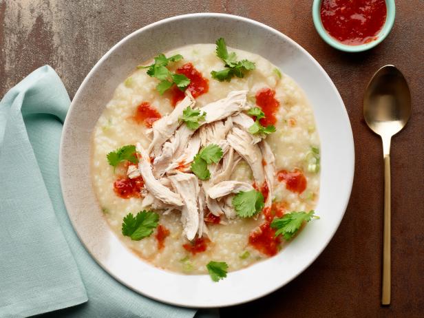 Chinese Style Rice Soup With Chicken And Ginger Recipe Food Network Kitchen Food Network