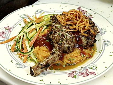 Pecan Crusted Double-Cut Pork Chops