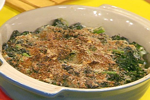 Kale Gratin with Pancetta Recipe | Rachael Ray | Food Network