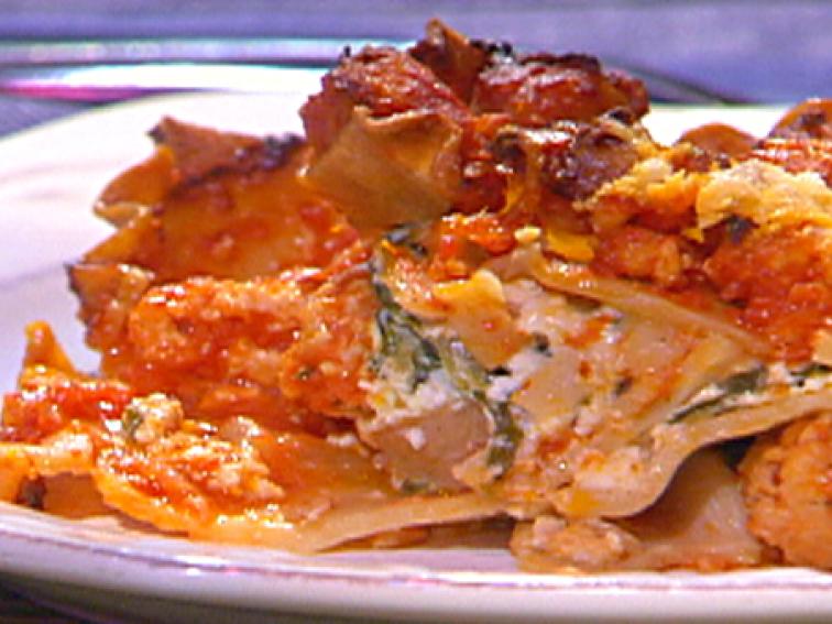 Turkey and Spinach Lasagna Recipe Emeril Lagasse Food Network