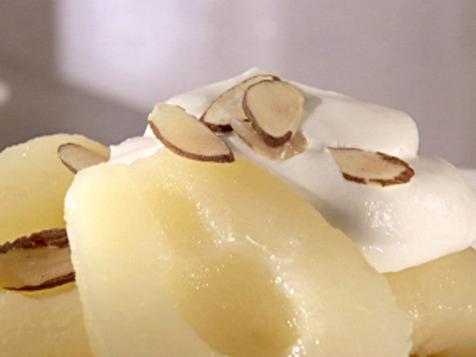 Pears with Almond and Chantilly Cream