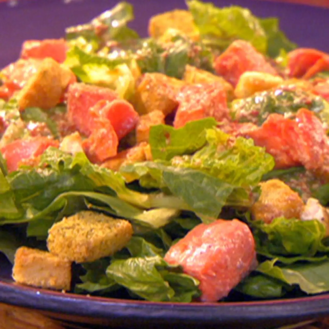 Salmon Salad with Red Chile-Caesar Dressing Salmon Salad with Red Chile-Caesar Dressing