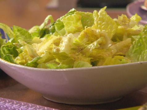 Romaine with Pan-Roasted Garlic Dressing