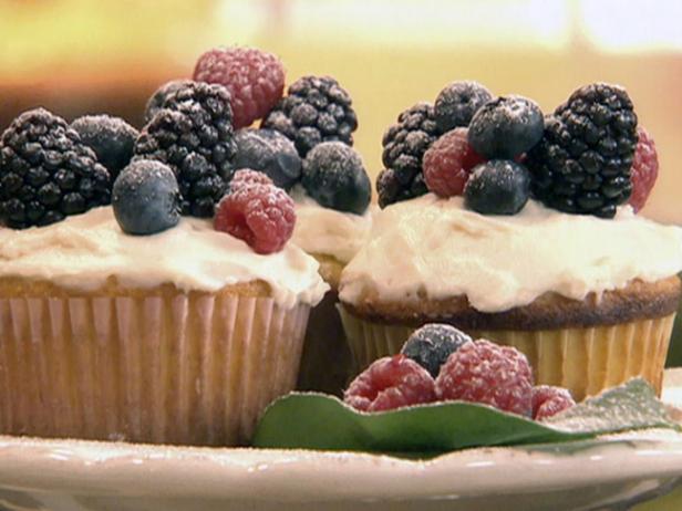 Polenta Birthday Cupcakes with Mascarpone Frosting
