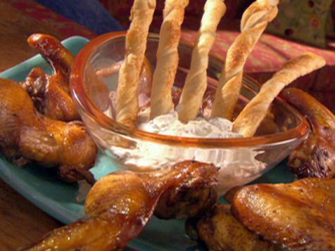 Bat Wings with Bog Dip and Sinking Hands