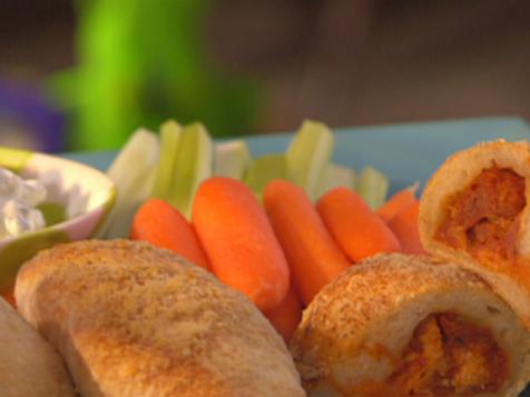 Buffalo Chicken Calzone with Blue Cheese Dip