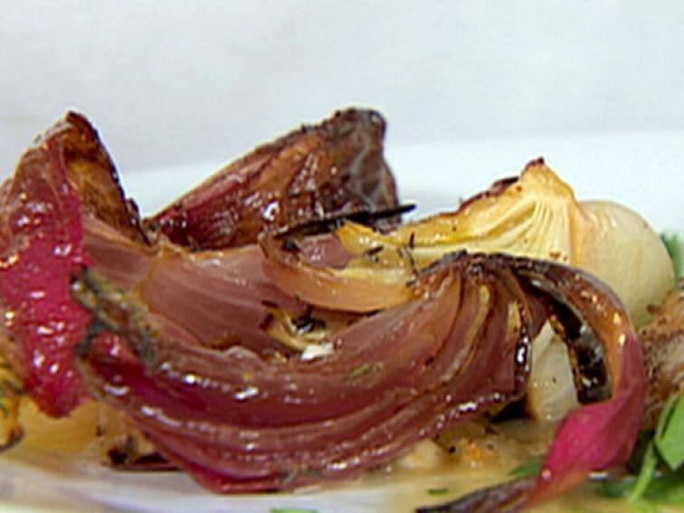 HerbRoasted Onions Recipe Ina Garten Food Network