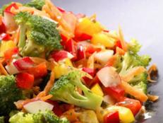 Taste the rainbow and get your daily dose of vitamins from this simple chopped salad.