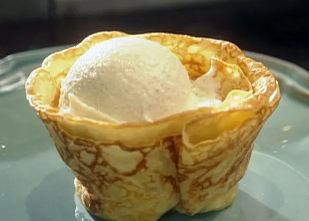 Crepes Suzette with Vanilla Ice Cream and Orange Butter Sauce Recipe | Tyler Florence | Food Network