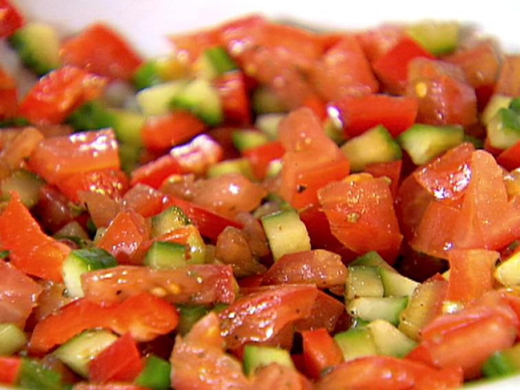 Tomato, Cucumber, and Red Pepper Relish Recipe Ellie Krieger Food