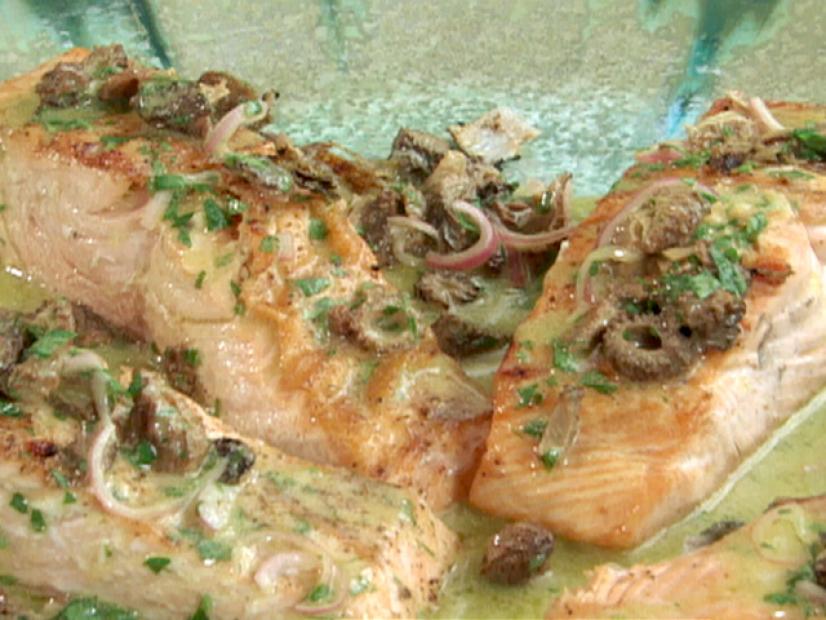 Grilled Salmon With Morel Vinaigrette Recipe Bobby Flay Food Network,Ticks On Dogs Neck