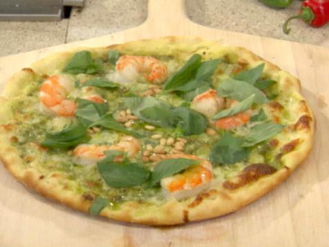 Grilled Shrimp and Cilantro Pesto Pizza