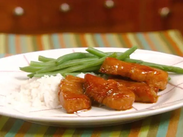 Apricot-Glazed Pork Medallions Recipe | Robin Miller | Food Network