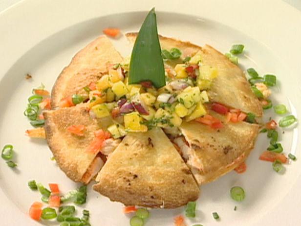Lobster Quesadilla with Tropical Fruit Salsa image