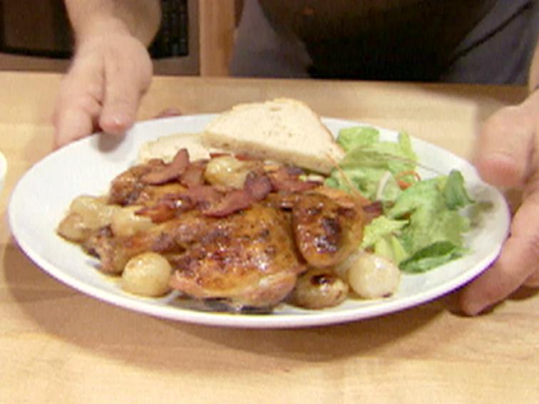 Cornish Game Hen with Bacon and Onions Recipe Alton Brown Food Network