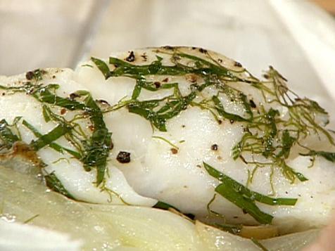 Cod in a Sack with Fennel and Onion