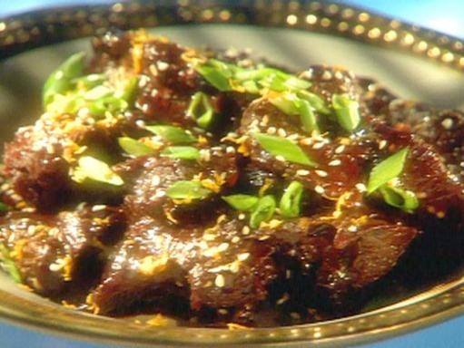 Spicy Tangerine Beef Recipe | Guy Fieri | Food Network