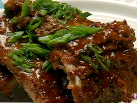 Cranberry Orange-Glazed Kansas City Spare Ribs