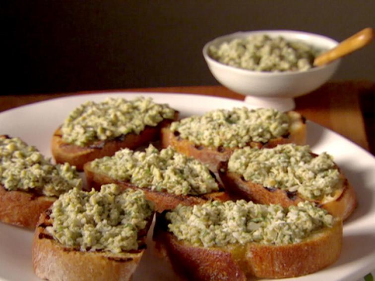 Artichoke Pesto on Ciabatta Recipe Giada De Laurentiis Food Network