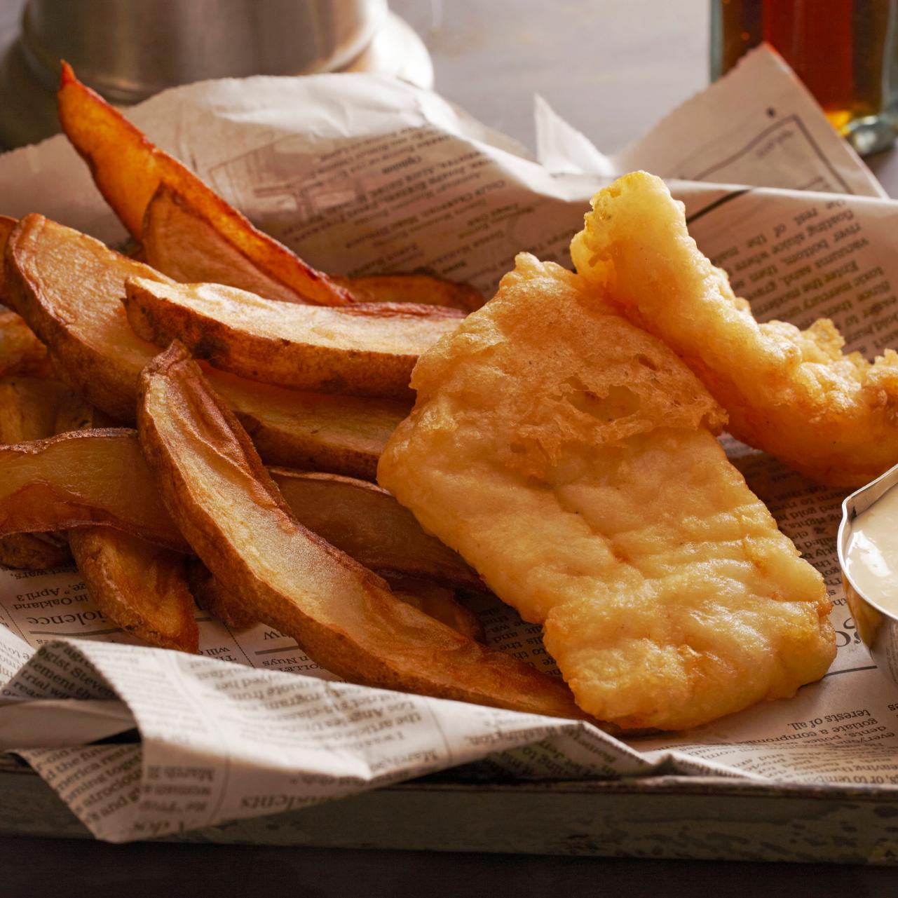 Awful awful, stale fish and chips tasted like it was double fried