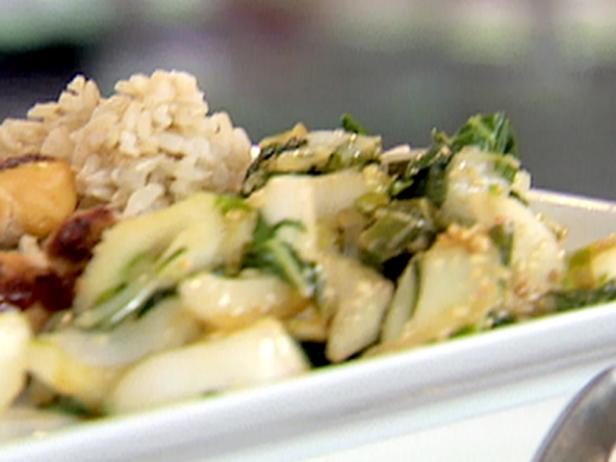 Sesame Stir-Fried Chinese Greens