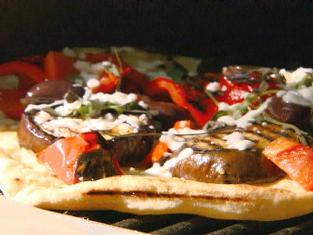 Grilled Eggplant Pizza image