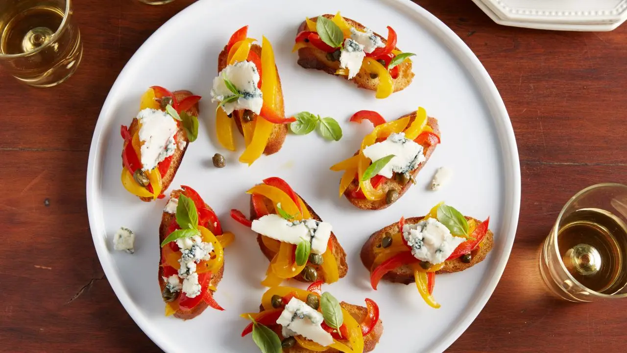 Sweet Pepper Bruschetta