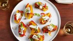 Sweet Pepper Bruschetta
