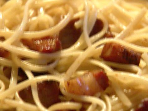 Linguine with Garlic Oil and Pancetta