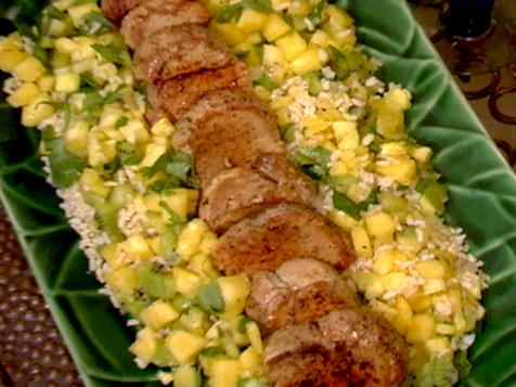 Pan-Seared Pork with Pineapple-Kiwi Salsa