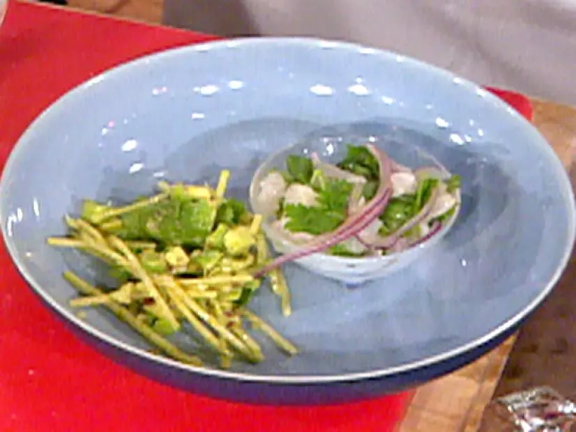 Grouper Ceviche with Jicama and Avocado Slaw Recipe | Food Network