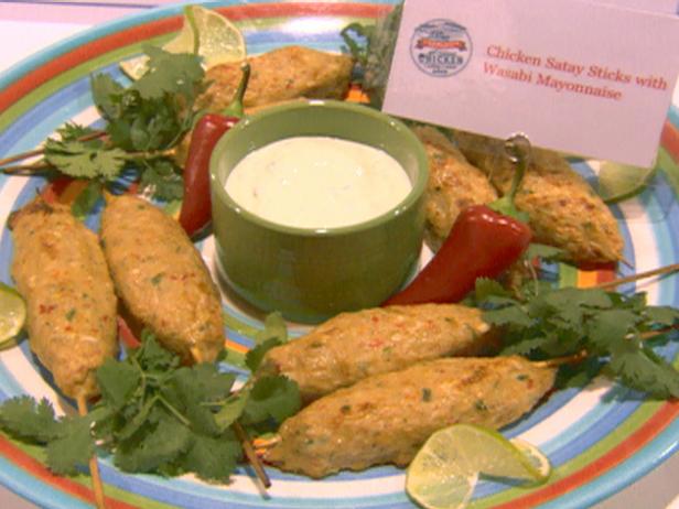 Chicken Satay Sticks with Wasabi Mayonnaise image