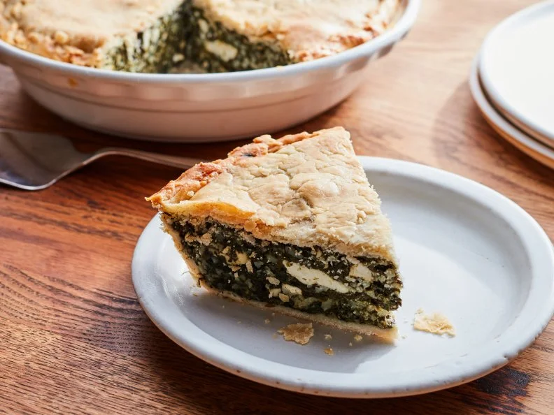 Description: Cat Cora's Spanakopita (Greek Spinach Pie).