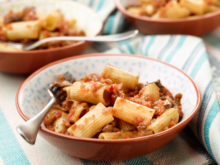 Rigatoni with Vegetable Bolognese Recipe Giada De Laurentiis Food