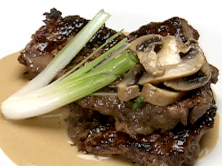 Sirloin Steak with Mushroom Marsala Sauce Recipe Robert Irvine Food