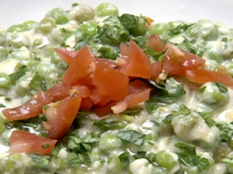 Peas in Three-Cheese Sauce