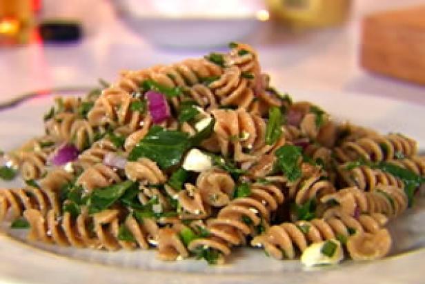 Whole-Wheat Pasta Salad with Walnuts and Feta Cheese Recipe | Ellie Krieger  | Food Network