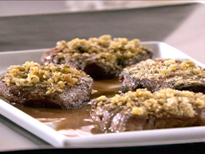 Bleu Cheese Crusted Filet Mignon Recipe Sandra Lee Food Network