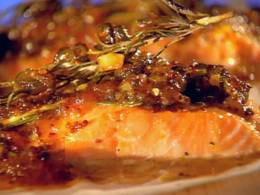 Johnny Garlic's Cedar Plank Salmon Recipe Guy Fieri Food Network