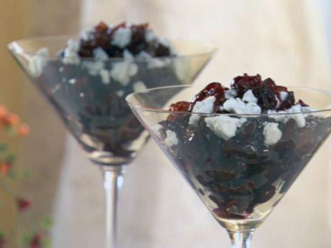Dried Fruit Compote with Goat Cheese